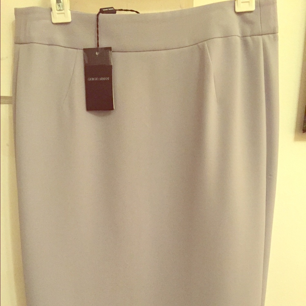Blue Giorgio Armani skirt, silk.
