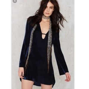 Velvet goldmine mini dress