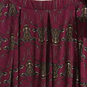 Lularoe madison mosaic deer skirt