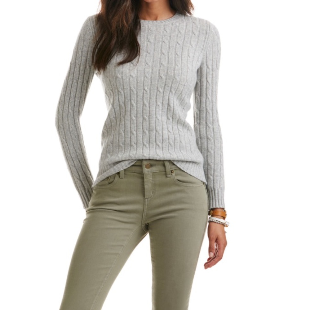 Vineyard vines grey cashmere sweater