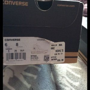 Converse high tops in all white