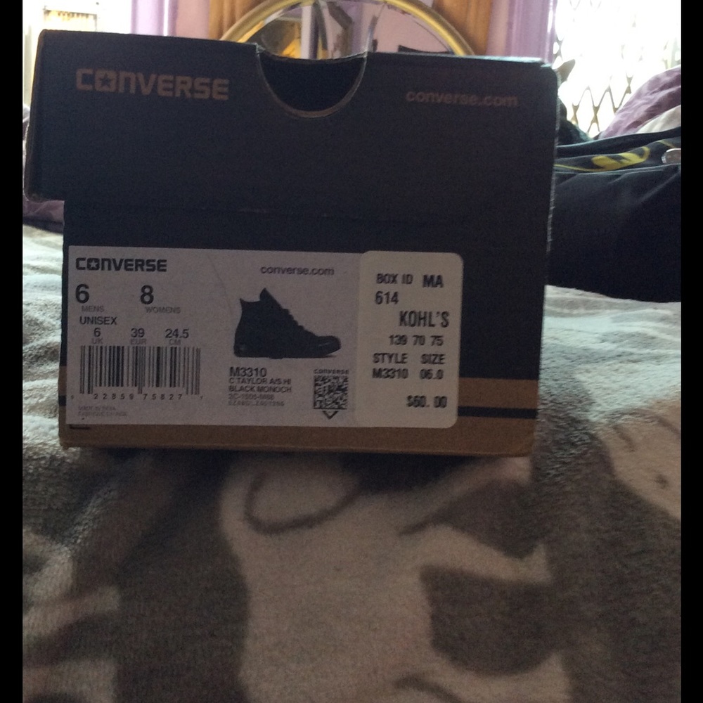 Converse high top all in black