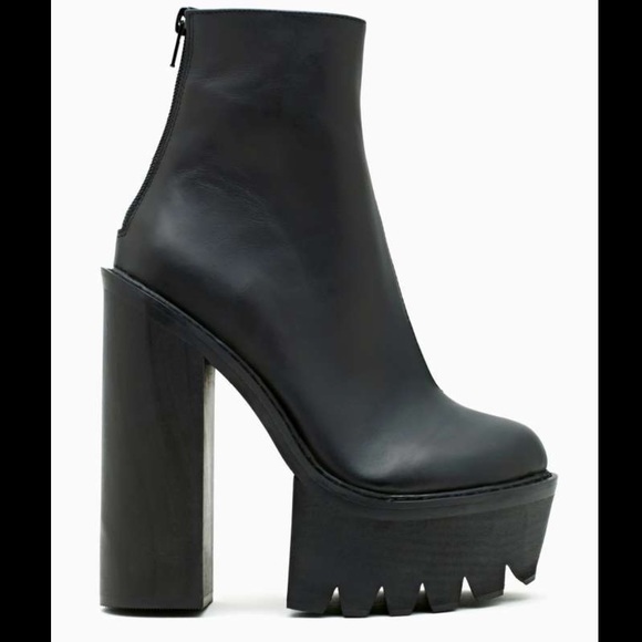 Jeffrey Campbell Shoes - JEFFREY CAMPBELL Mulder Platform Boot Black 9.5