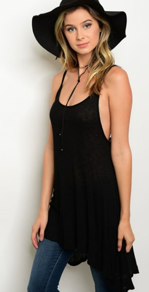 ONLY 2 LEFT Hi Lo|Low Spaghetti Strap Tank