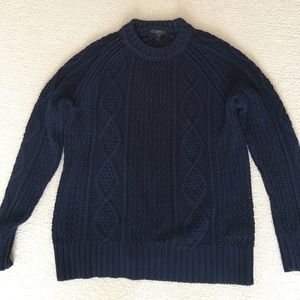 JCrew cotton cable sweater