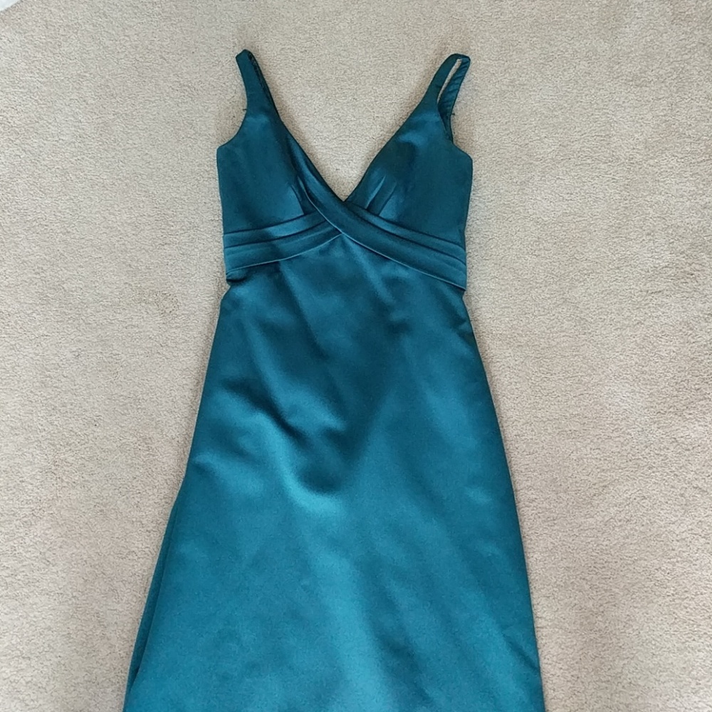 Alfred Angelo Teal Floor Length Gown