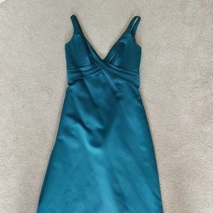 Alfred Angelo Teal Floor Length Gown