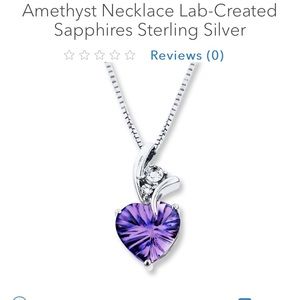 Amethyst heart necklace