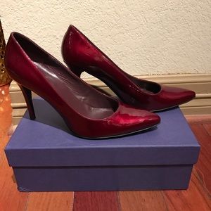 Stuart Weitzman red patent 'Power' heels 9 M