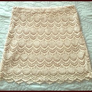 Beautiful ivory lace skirt!