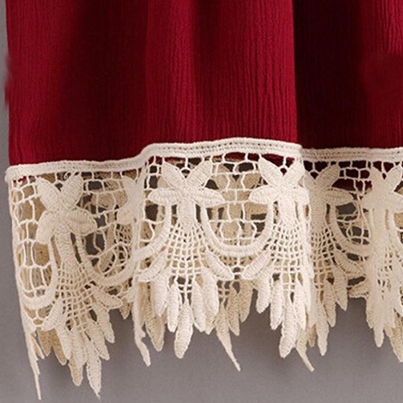 Red Wine Tasseled Tank T - Picture 3 of 3