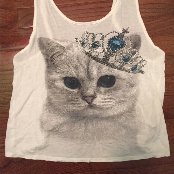 👑 Cute cat tank top - Picture 2 of 3