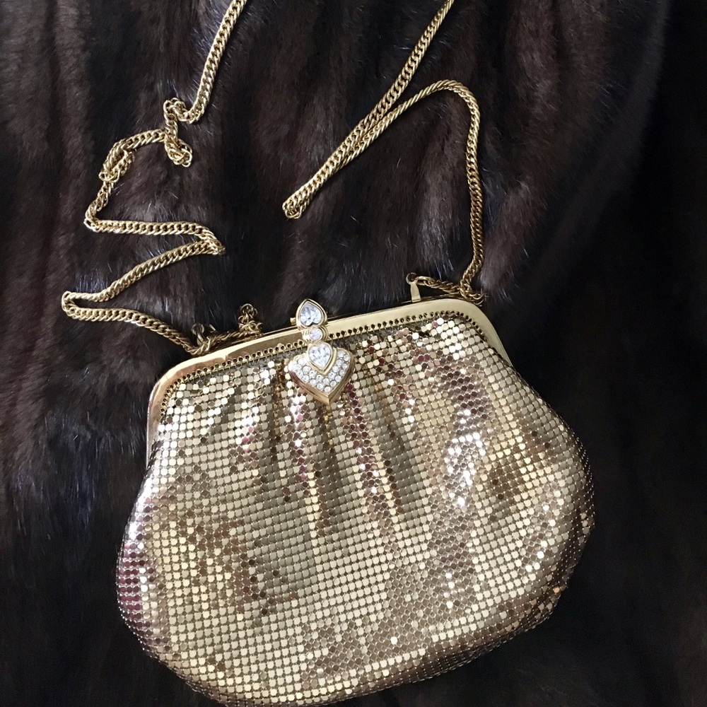 Whiting and Davis gold mesh bag