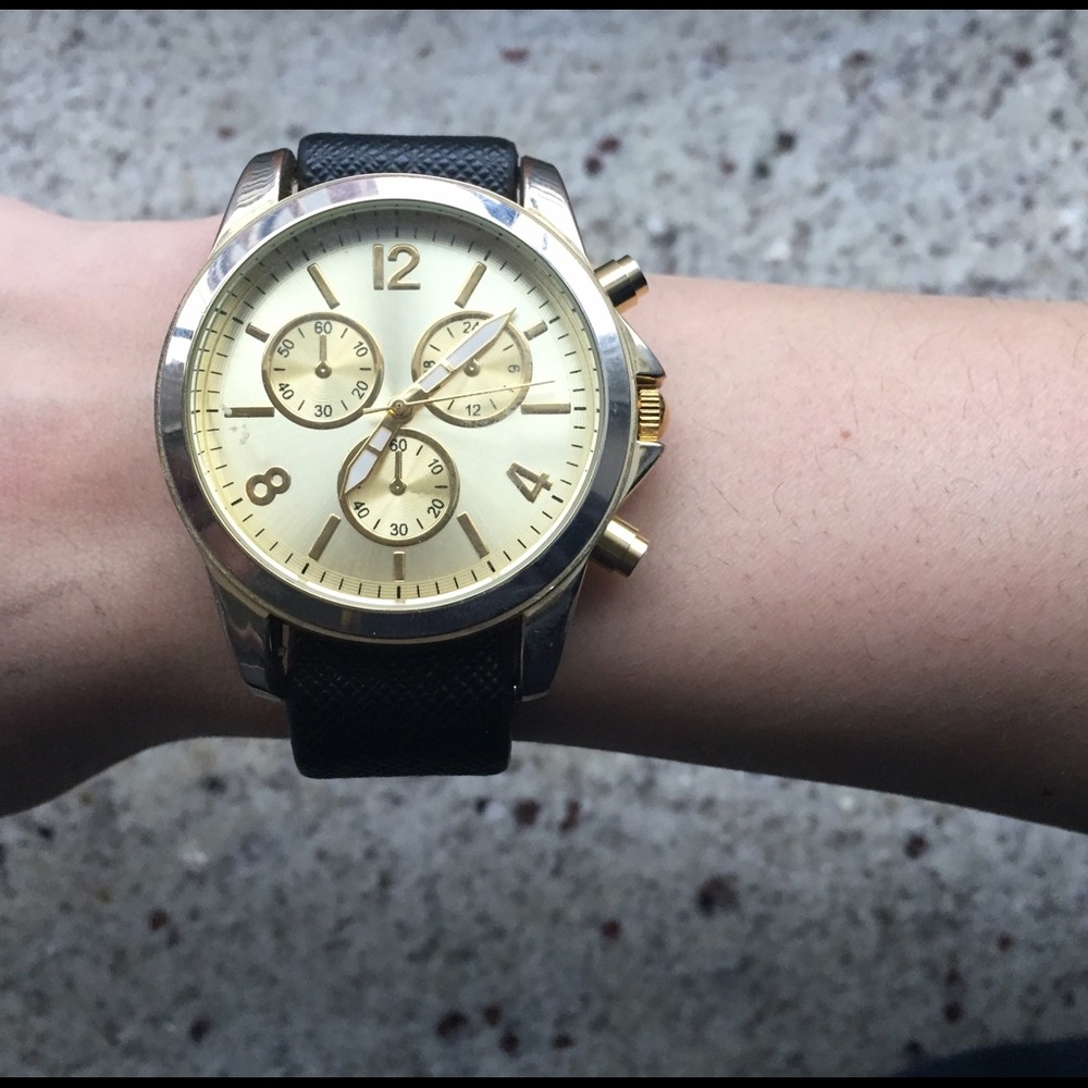 ALDO gold watch with mix and match bands