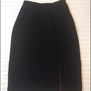 Women's 100% Wool Black Skirt Size 10