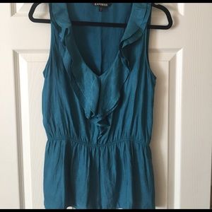 Flirty v-neck sleeveless Express top.