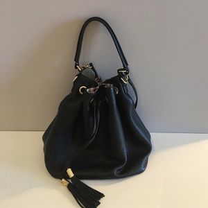 Black Henri Bendel Bucket Bag - Like new.