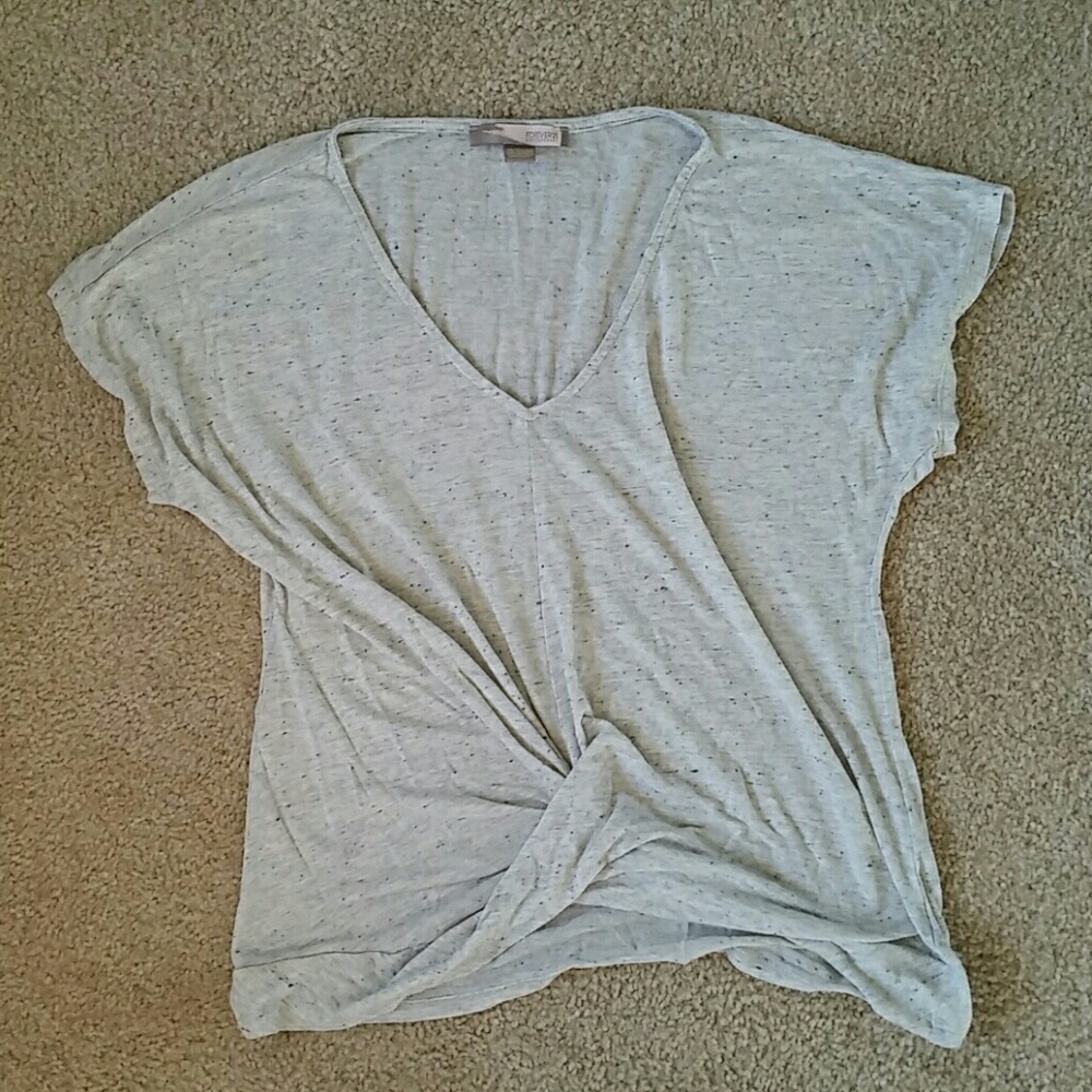 Comfy, casual knot front tee from Forever 21