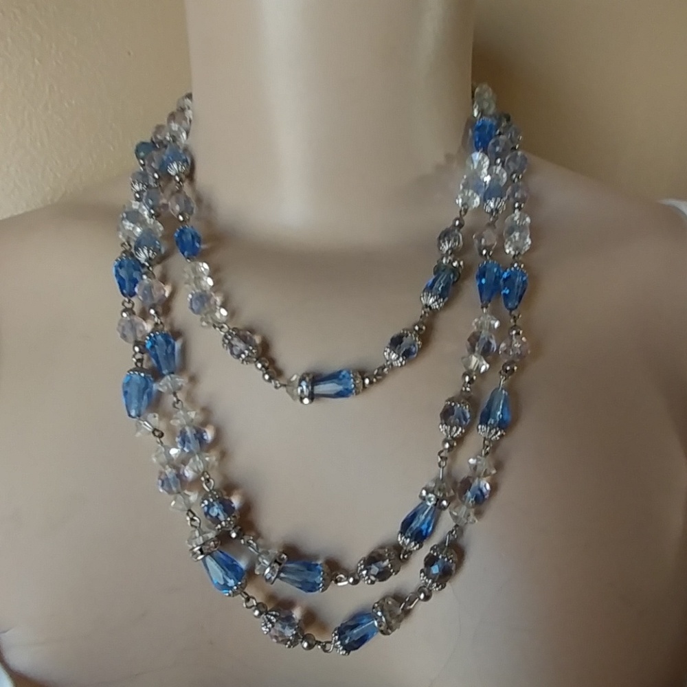 3 Tier "Kramer" Crystal Necklace