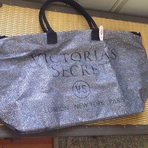Victoria's Secret sequin overnight bag