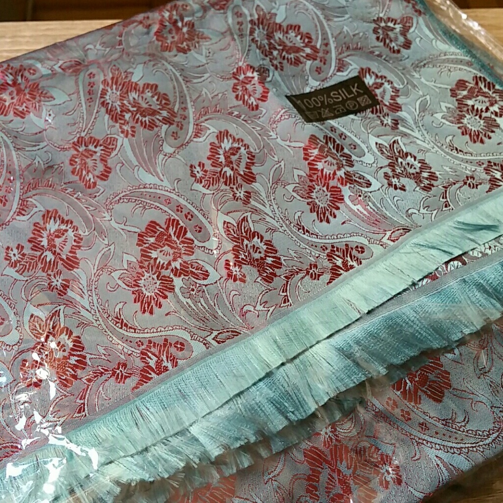 SOLD! 100% SILK Scarf (rectangular)