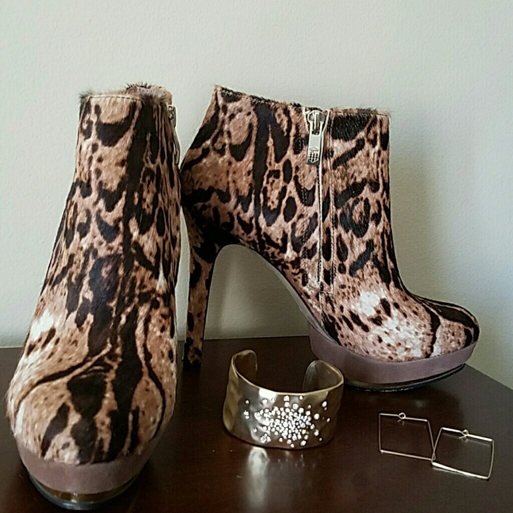 Vince Camuto Leopard Booties