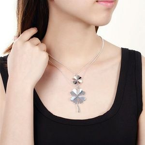 Clover Double Necklace