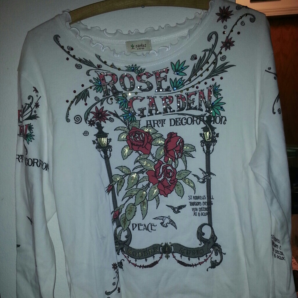 Womens shirt Cactus brand size X Large long sleeve