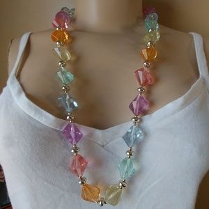 Pastel Colors Fashion Necklace