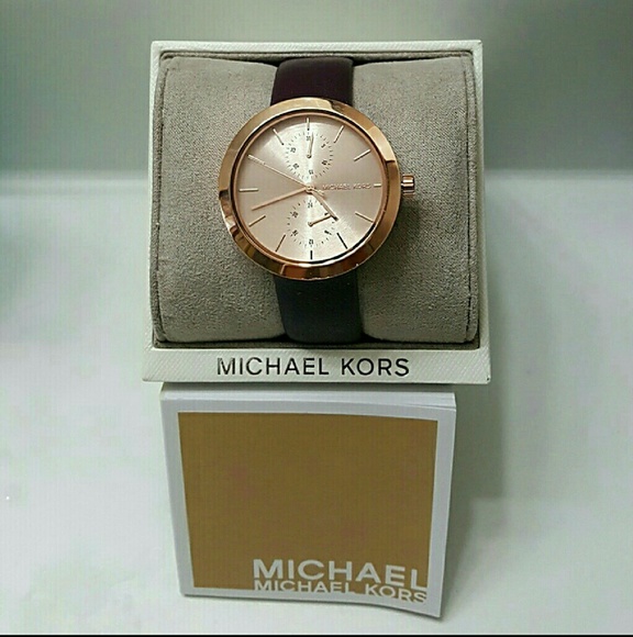Sale, NWT Michael Kors rose plum watch
