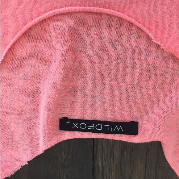 Wildfox Cropped Peace Tank in Pink - Picture 4 of 4