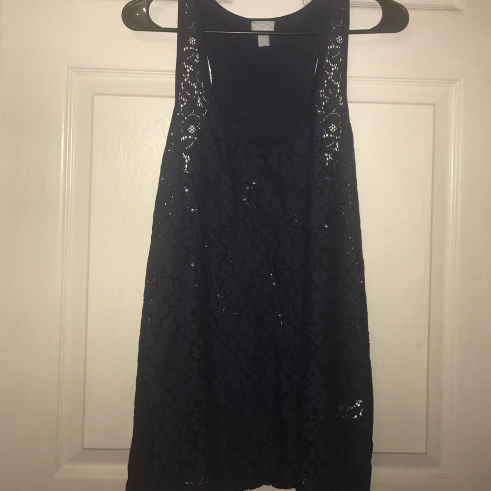 Navy blue tank top