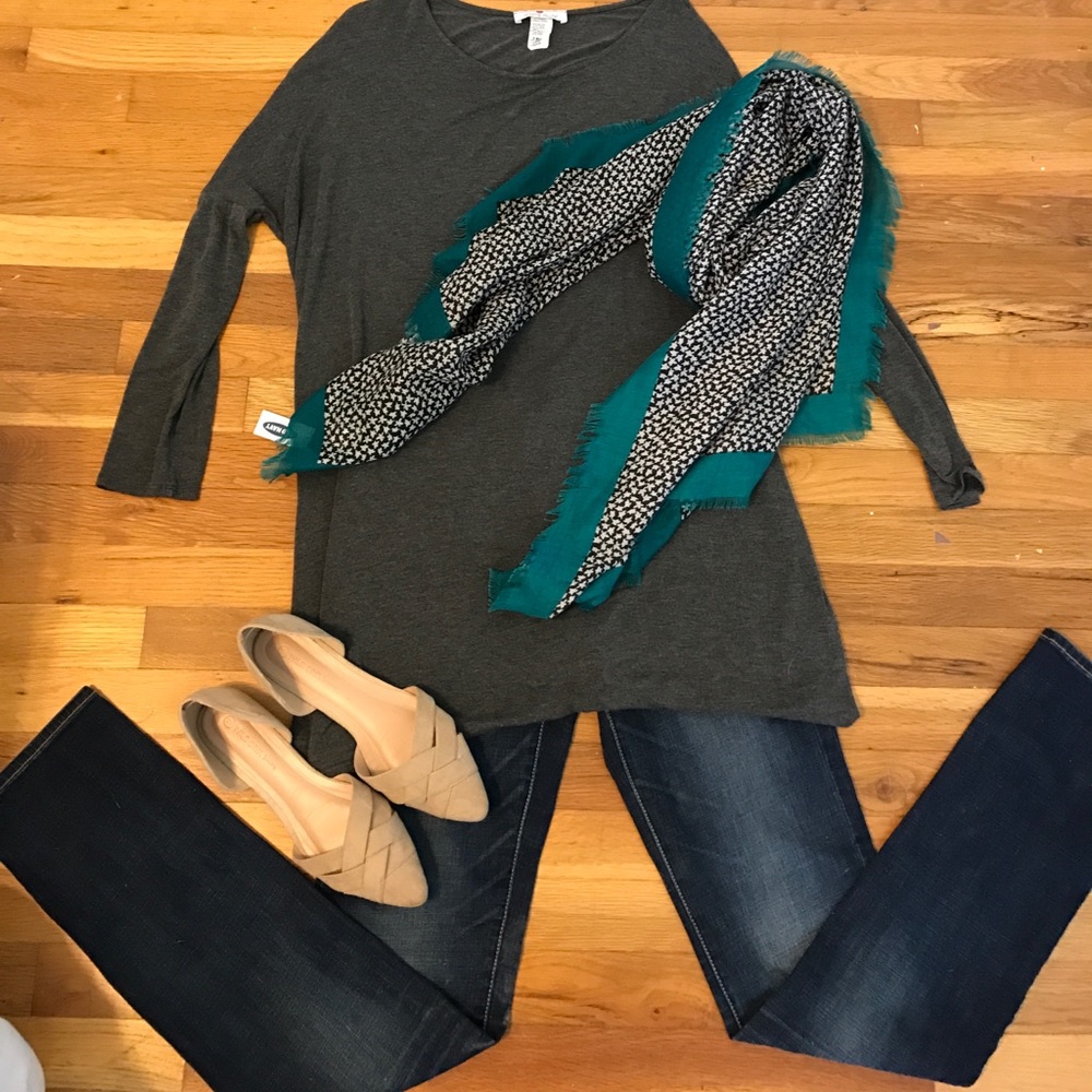 Charcoal Piko Tunic Size Large