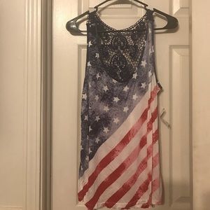 Red white and blue tank top