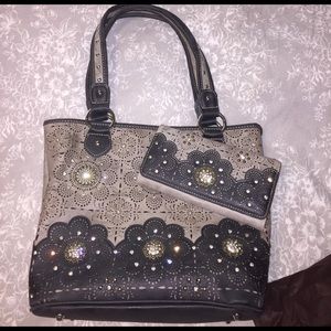 Montana West Purse & Wallet Set