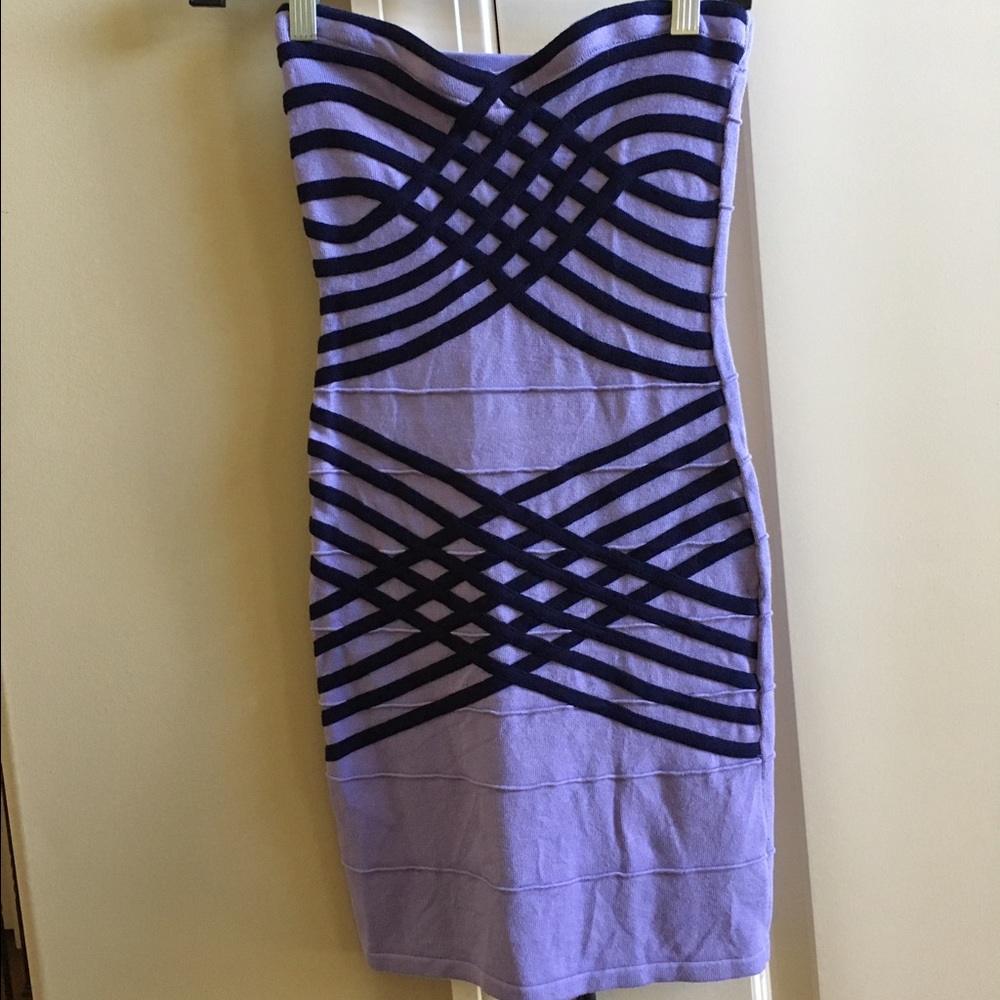 Purple Bandage Dress