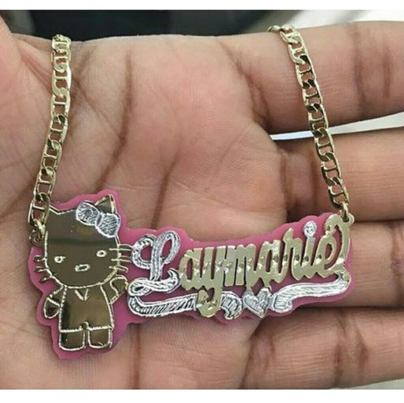 Cartoon  gold plated name plates - Picture 1 of 5