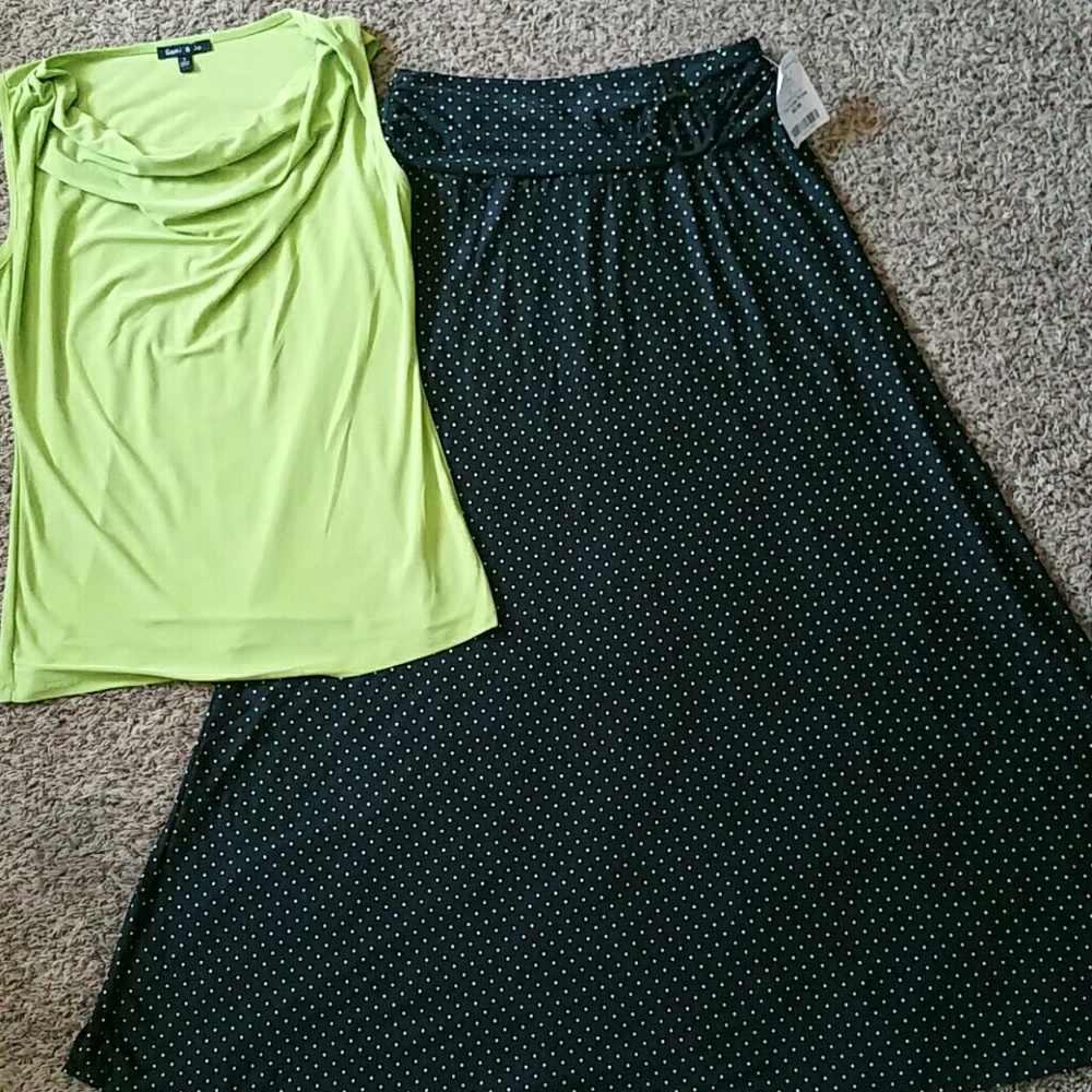 Maxi skirt and matching cami