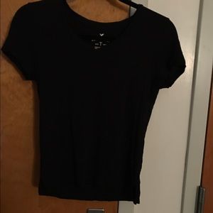 Plain black v neck