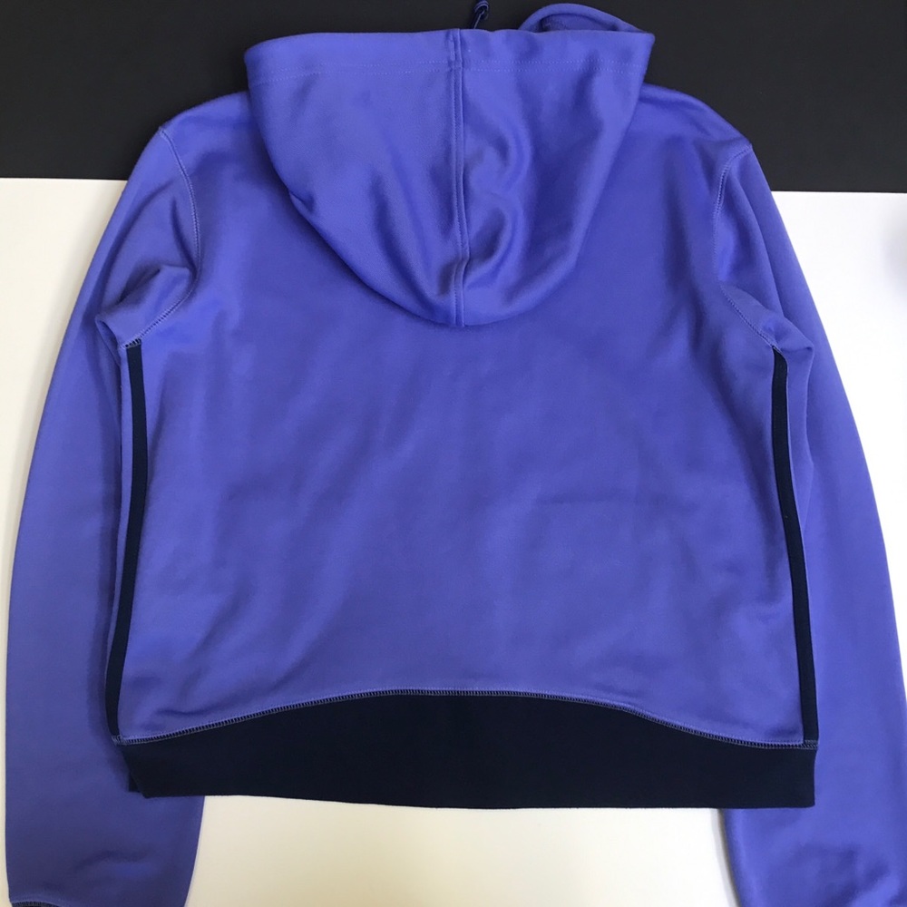 ADIDAS Purple Drawstring Full Zip Hoodie/Jacket - Picture 4 of 7