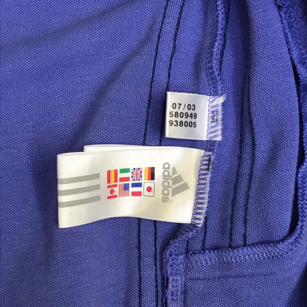 ADIDAS Purple Drawstring Full Zip Hoodie/Jacket - Picture 6 of 7