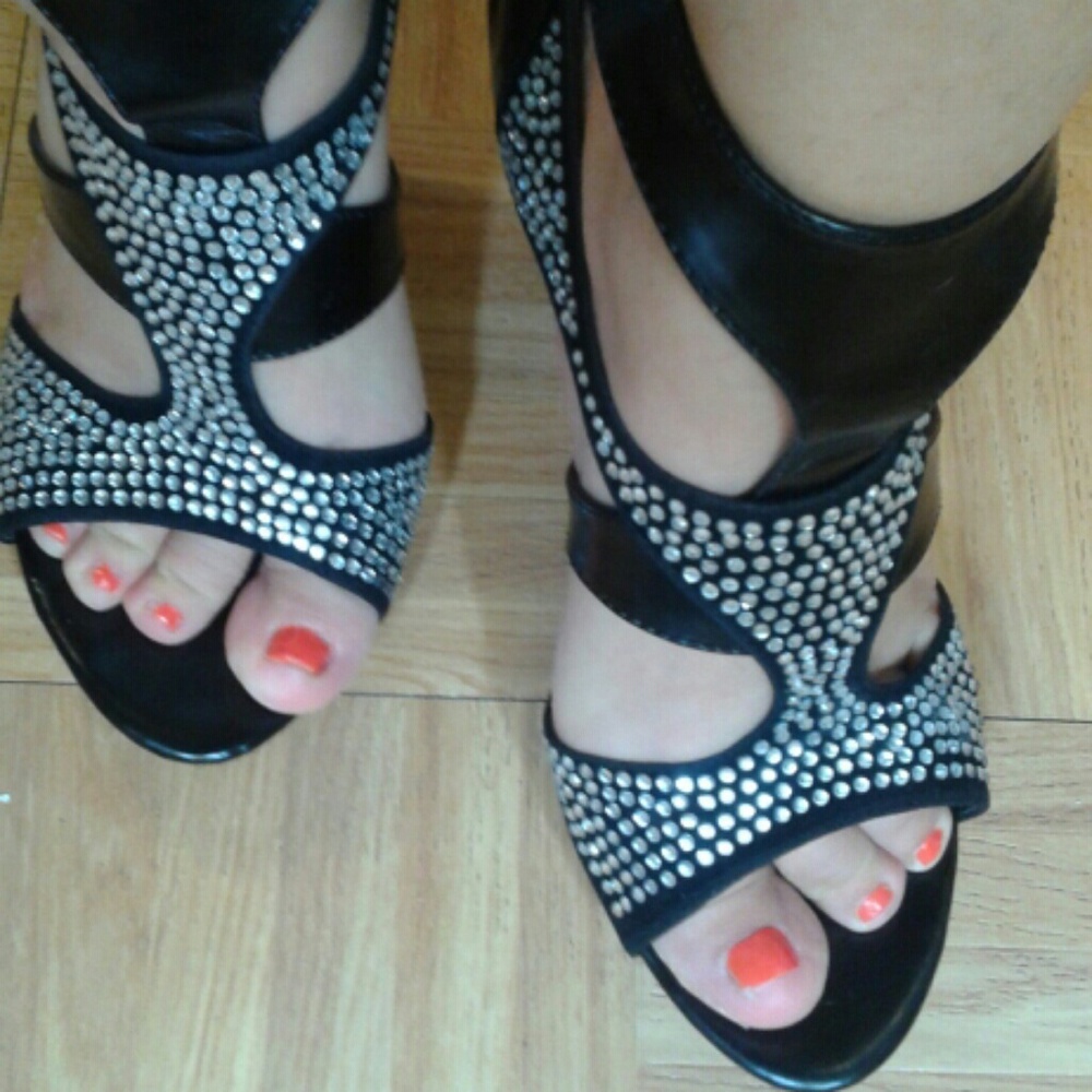 Manichi. Mani gorgeous  Black Shoes Sz 7.5