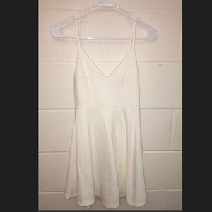 Lulu's white fit and flare dress size small