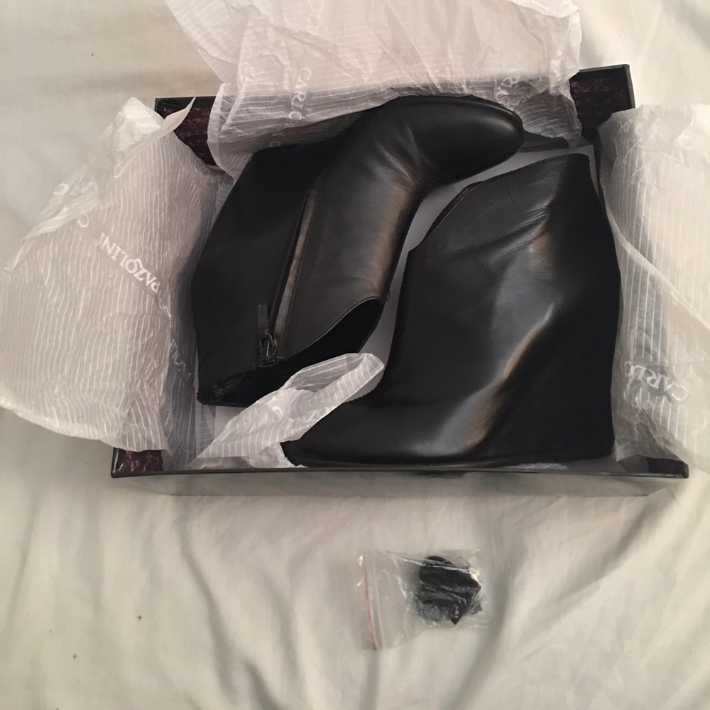 Carlo Pazolini Italian Leather Bootie Wedge