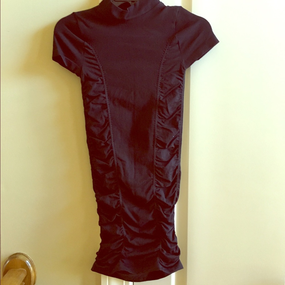 Mock neck Bebe dress