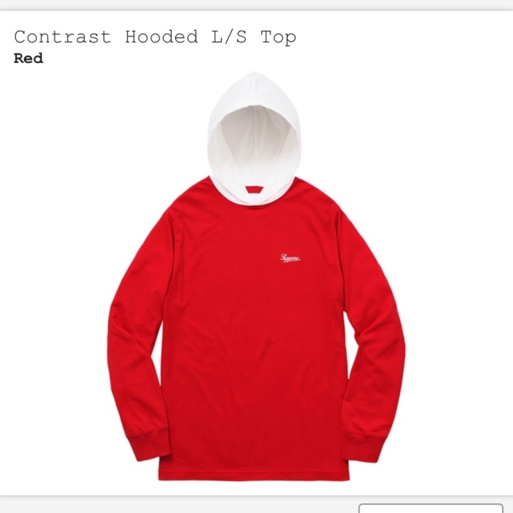 Supreme contrast hoodie