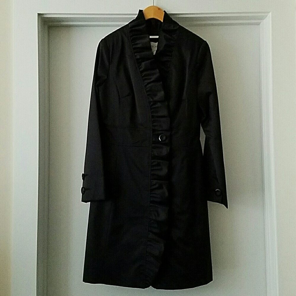White House Black Market Satin Coat