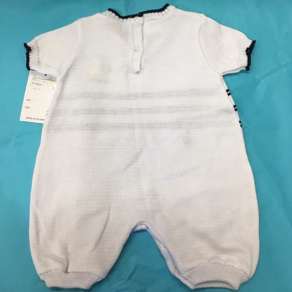 NWT Karela kids one piece nautical theme 0-3 MOS - Picture 2 of 3