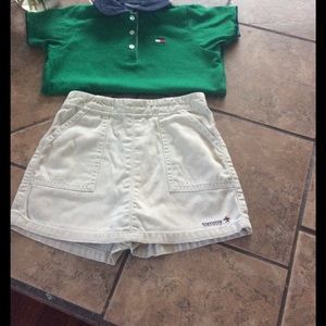 Girls Tommy Hilfiger shirt and skirt