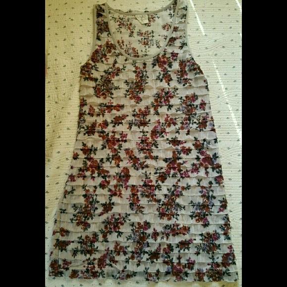 💣SOLD💥🌈 Free People Flippy ruffled Floral Dress - Picture 3 of 8